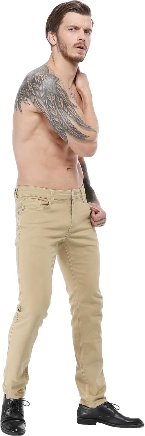ZLZ Men's Skinny Slim Fit Stretch Comfy Fashion Denim Jeans Pants - Image 2