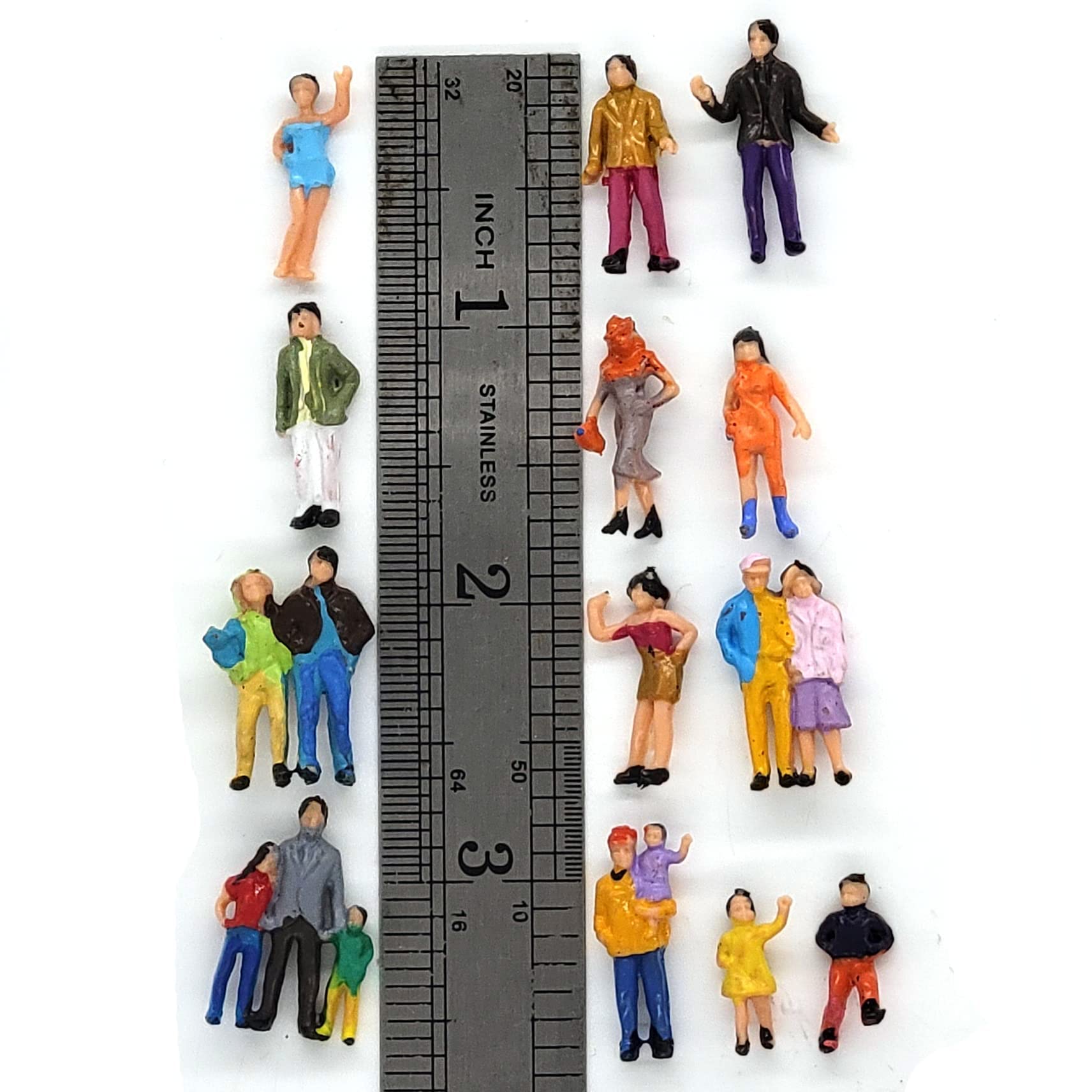 Figurines miniatures de personnes âgées, modèle de diorama à l'échelle O (1: 43-1∶50) - France