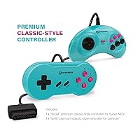 Vista 5 de Hyperkin - RetroN 3 (3-in-1) AV Gaming Console Console System with Controllers for Nintendo NESSuper NES (SNES) Super FamicomGenesis, (Hyper Beach)
