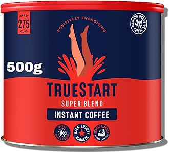 Barista Grade Super Blend Strong Instant Coffee – 1 x 500g (275 Cups), Premium Freeze-Dried Coffee Granules, Mycotoxin-Free, Antioxidant Rich, Strong & Smooth with 100% Full Flavour