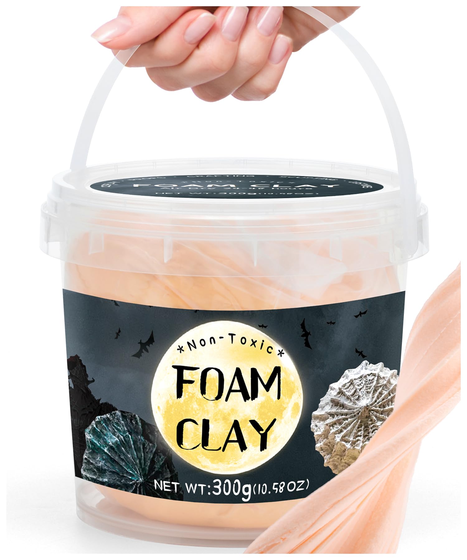 Skin Moldable Cosplay Foam Clay (300 Gram) Air Dry Clay - High Density and Perfect for Intricate Designs | Figures | Masks | Craft Projects | Great for Cutting with Tools, Sanding or Shaping