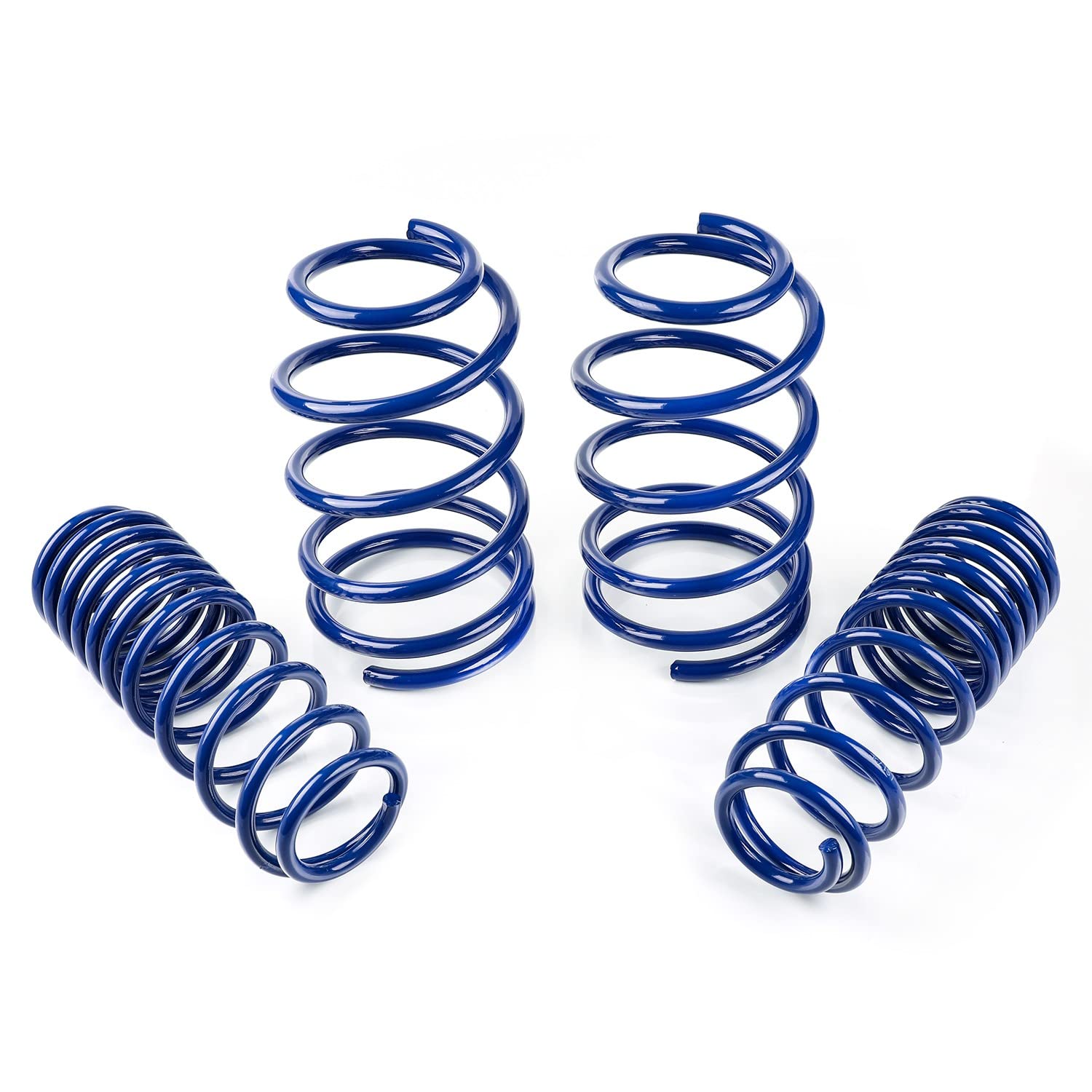 FAPO MOTO Lowering Springs compatible with Ford Mustang 2005-2014 1.5"F/1.5"R V6 V8 GT BLUE 1.5" Drop Suspension