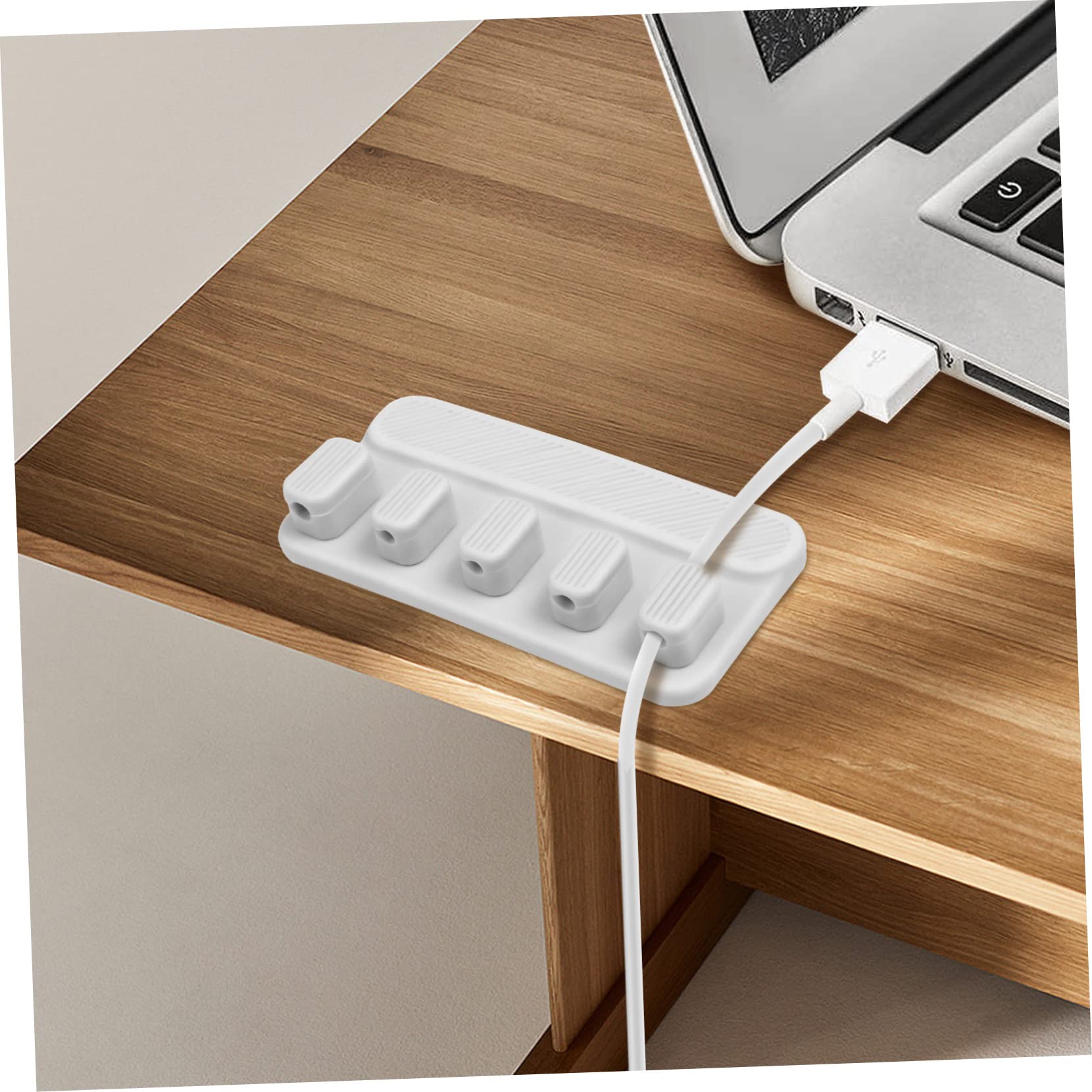 OSALADI 4sets Organizzatore Magnetico Per Cavi Clip Porta Cavi Adesive Per Scrivania Soluzione Pratica e Compatta Facile Da Installare Per Casa e Ufficio