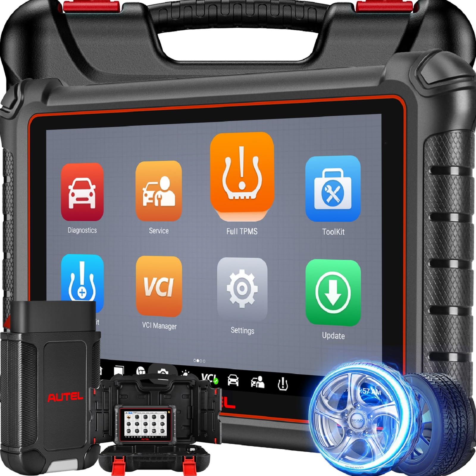 Autel Scanner MaxiPRO MP900TS: 2024 8IN MP900-TS Up of MaxiSys MS906TS/ MP808S-TS/ MX900TS/ MP900BT w/ 40+ Reset, Pro ECU Coding, Full TPMS as MS906 PRO-TS, 3000+ Bidirectional, DoIP CAN-FD, FCA SGW