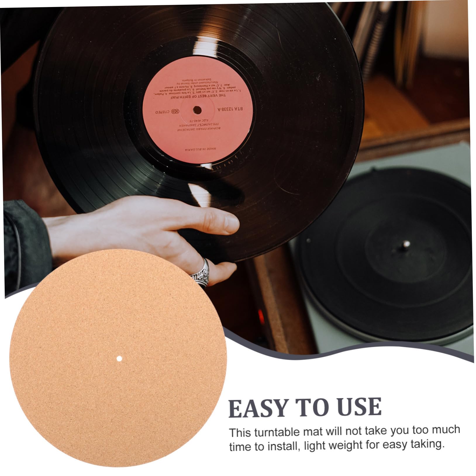 Tapis De Platine Vinyle En Liège Antidérapant – Protection Et Design Pour Tourne-disque