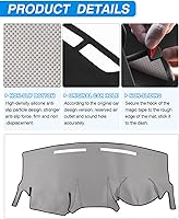 Vista 6 de CARTIST Cubierta de salpicadero personalizada para Dodge Grand Caravan 2011-2020 /Chrysler Town Country 2011-2016, accesorios para salpicadero