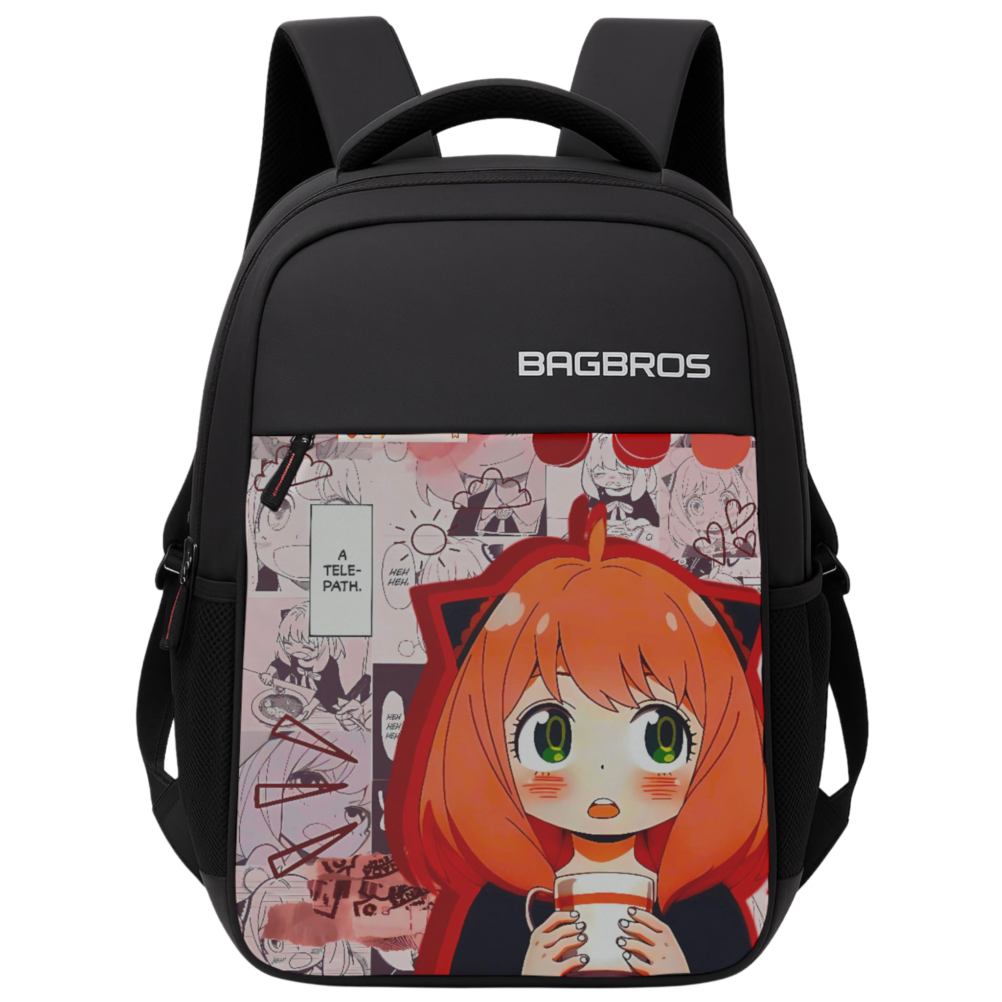 Anime Printed Backpack | 30L Spy x Family Cute ANYA Backpack | Multi-Storage Designer Laptop Backpack, School Bag, College Bag (Pink)-image-34