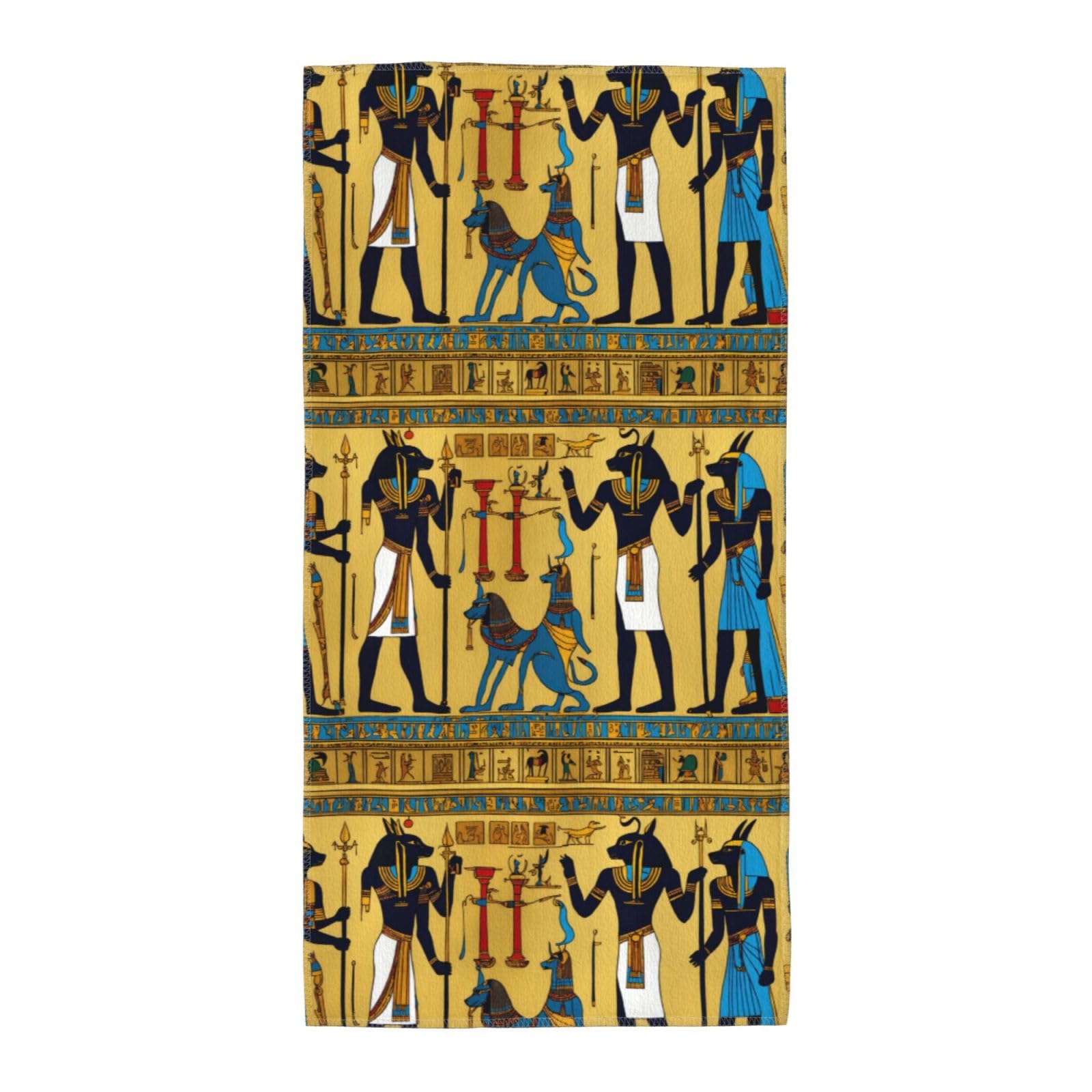Cbaaghh Ancient Egypt Tribe Series Print Towel, Towels Thick Face Towels Fast Drying Washcloth For Bath, Spa, Gym
