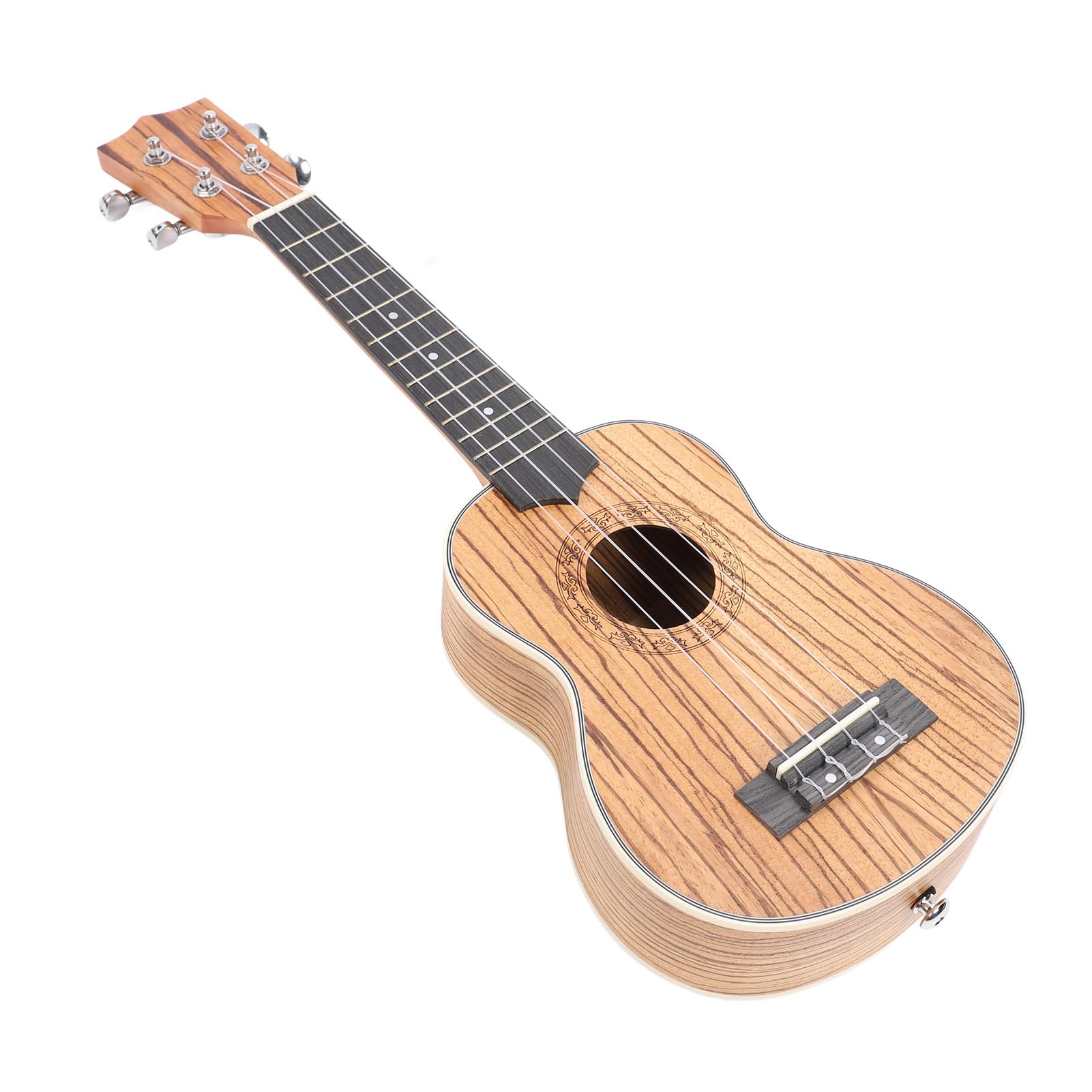 Generic Ukulele da 21 Pollici in Legno a 4 Corde Ukulele Kazoo Set con Corde per Borsa Capotasto e Stoffa Strumento Musicale Portatile Dai Toni Brillanti per Principianti Bambini Adulti Viaggi