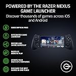 Razer Kishi V3 Gaming Controller for iPhone 15, 16, 17 Series & Android: Full Sized TMR Thumbsticks - Dual Back Buttons - Fits Most Phone Cases - PC Remote Play - USB-C Gamepad Connection - Black