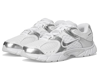 Nike Kids V5 RNR (Big Kid) Boys Shoes White/Metallic Silver/Pure Platinum : 5.5 Big Kid M, Textile