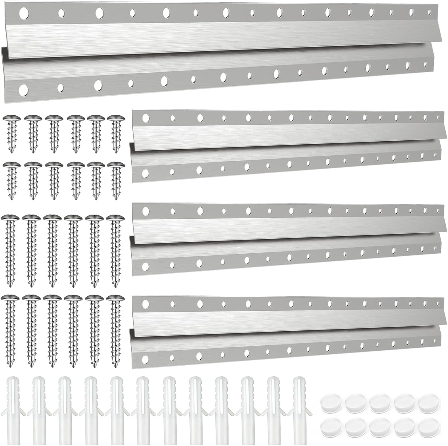 French Cleat Picture Hanger 10inch,Wall Mounting Brackets Cleat Picture Hanger Kit Z Bar Clips for Hanger Supports 100lbs,Z Bracket Picture Hangers Kit for Pictures,Mirrors,and Art (10 Pairs)