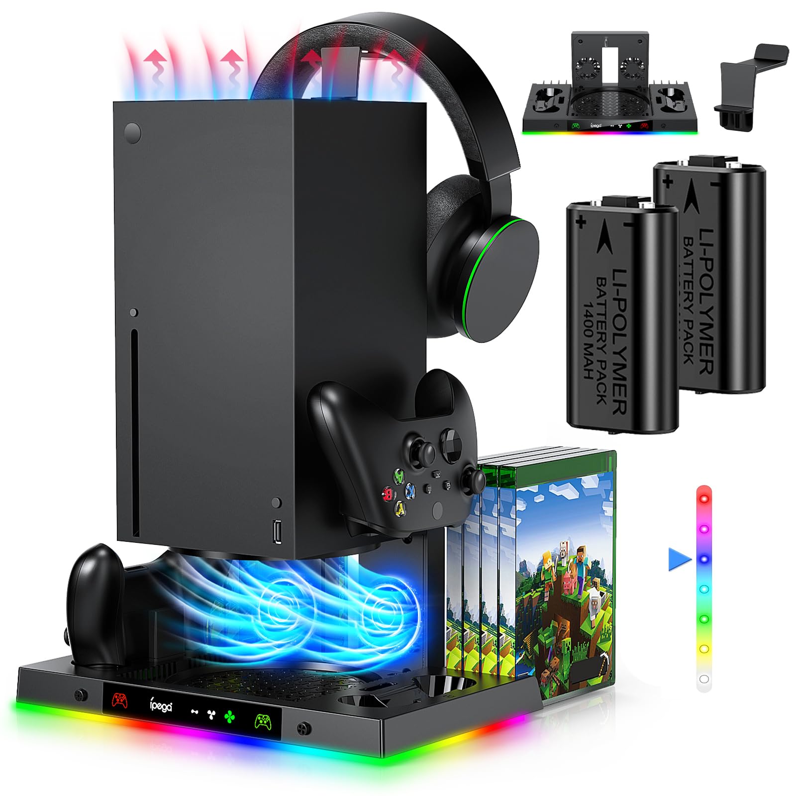 Cooling Fan For Xbox One Vertical Cooling Stand For Xbox Series X