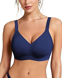Wireless Bras for Women Soft Comfortable No Underwire T Shirt Bra Seamless Full Coverage Bras with Support
