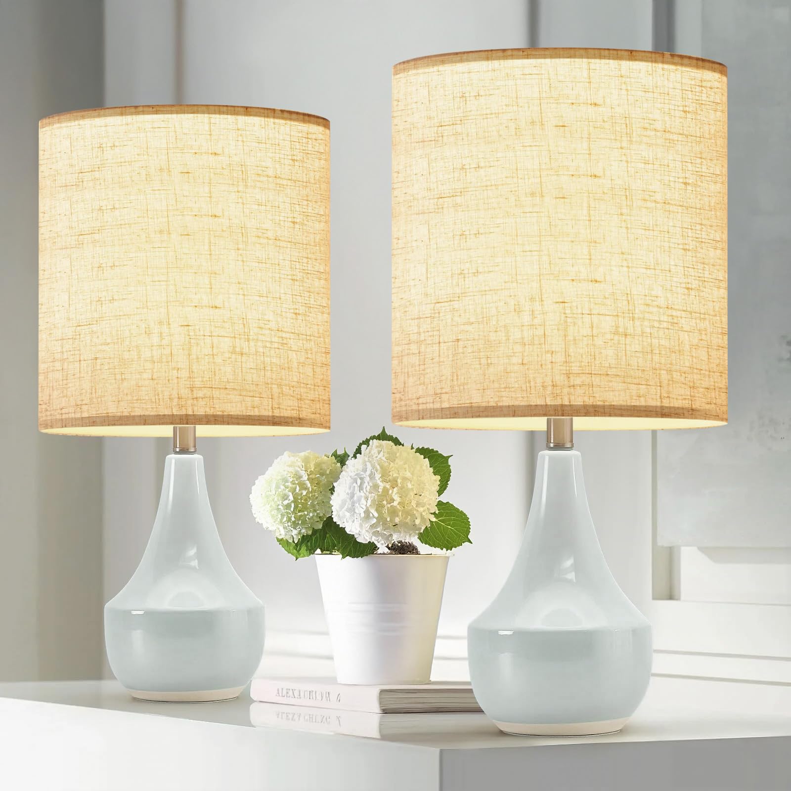Pantalla de tambor alta de lino beige, parte superior de 11 pulgadas x 11 pulgadas inferior x 12 pulgadas de alto, pantalla de repuesto para lámparas de mesa y de pie, lámpara colgante, pantalla hecha