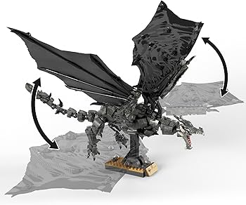 Amazon.com: MEGA Skyrim Action Figures Building Toys, Alduin The Amazon.com: MEGA Skyrim Action Figures Building Toys, Alduin The