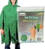 RAIN GUARD 10 Mil Green Vinyl Rain Poncho with Hood | Expanded 50 x 80 127 cm x 203.2 cm | Folded 7 x 9 17.8 cm x 22.9 cm | Reusable Waterproof Protection | Adult Size | Includes Storage Pouch