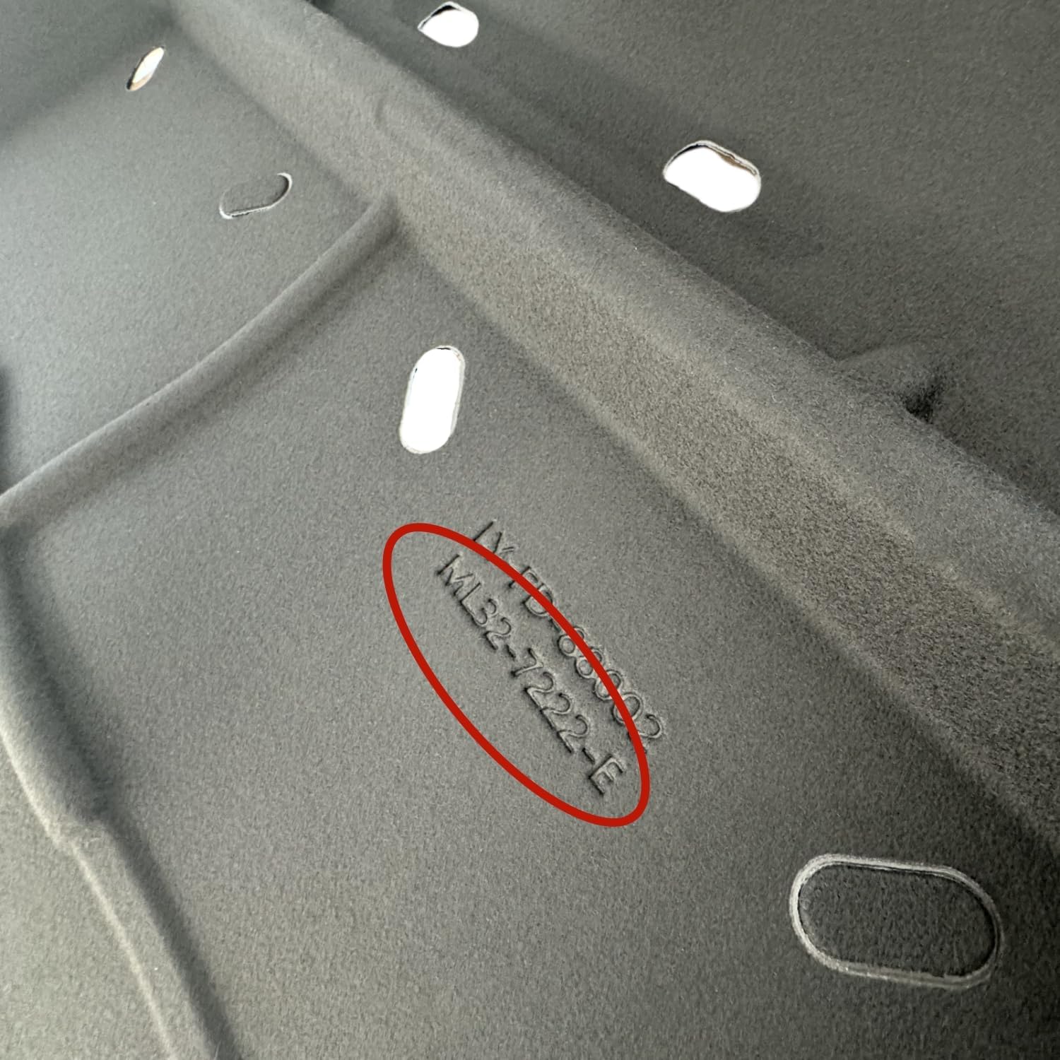 ML3Z-7222-D Splash Panel Shield Under Diaper Gas Motor Compatible with Ford F150 2015-2020 with Gasoline Engine Replace ML3Z7222D (Not Fit Raptor Model/Not Fit 3.0L Diesel) Black Splash Guard