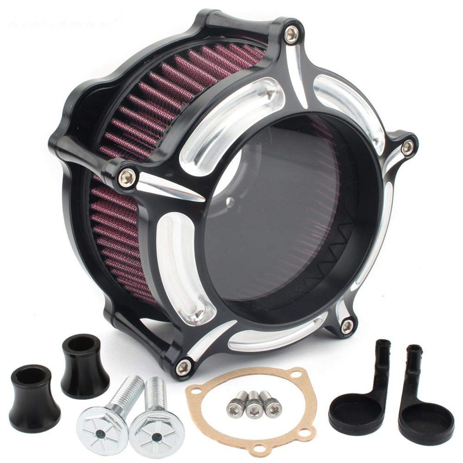 Filtr powietrza motocykl przejrzystość zestaw dolotowy filtra CNC, dla Harley, Sportster Iron 883 72 48 siedemdziesiąt dwa XL883 Xl1200
