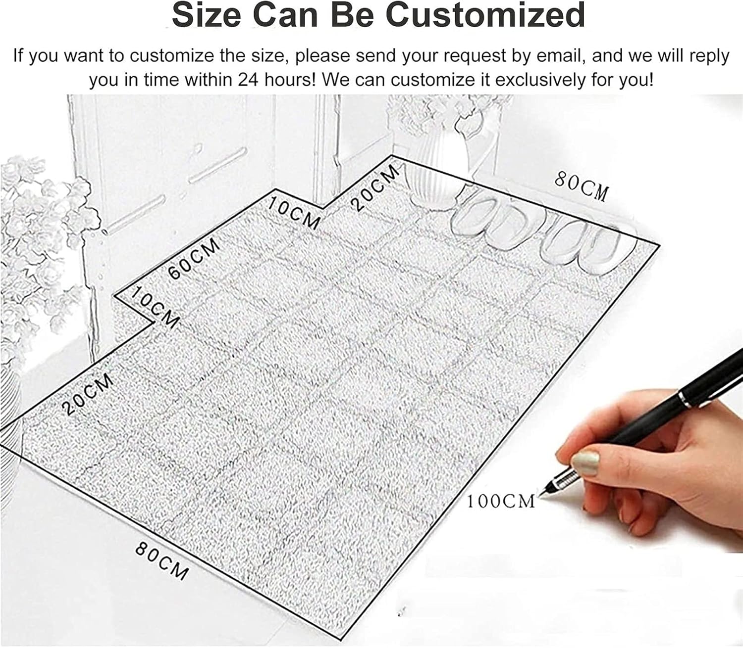 Indoor Outdoor Waterproof Transparent Floor Protector,Runner Rug Living Room Clear Rugs Runner, 1.5mm Thick Chair Mat/Doormat