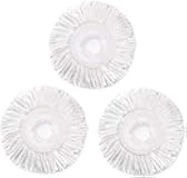 3 Pack Spin Mop Replacement Head for Hurrica, Mopnad, Cassabel and Other 360 Spin Mop Systems, Microfiber Spin Mop Refills (3pc-White)