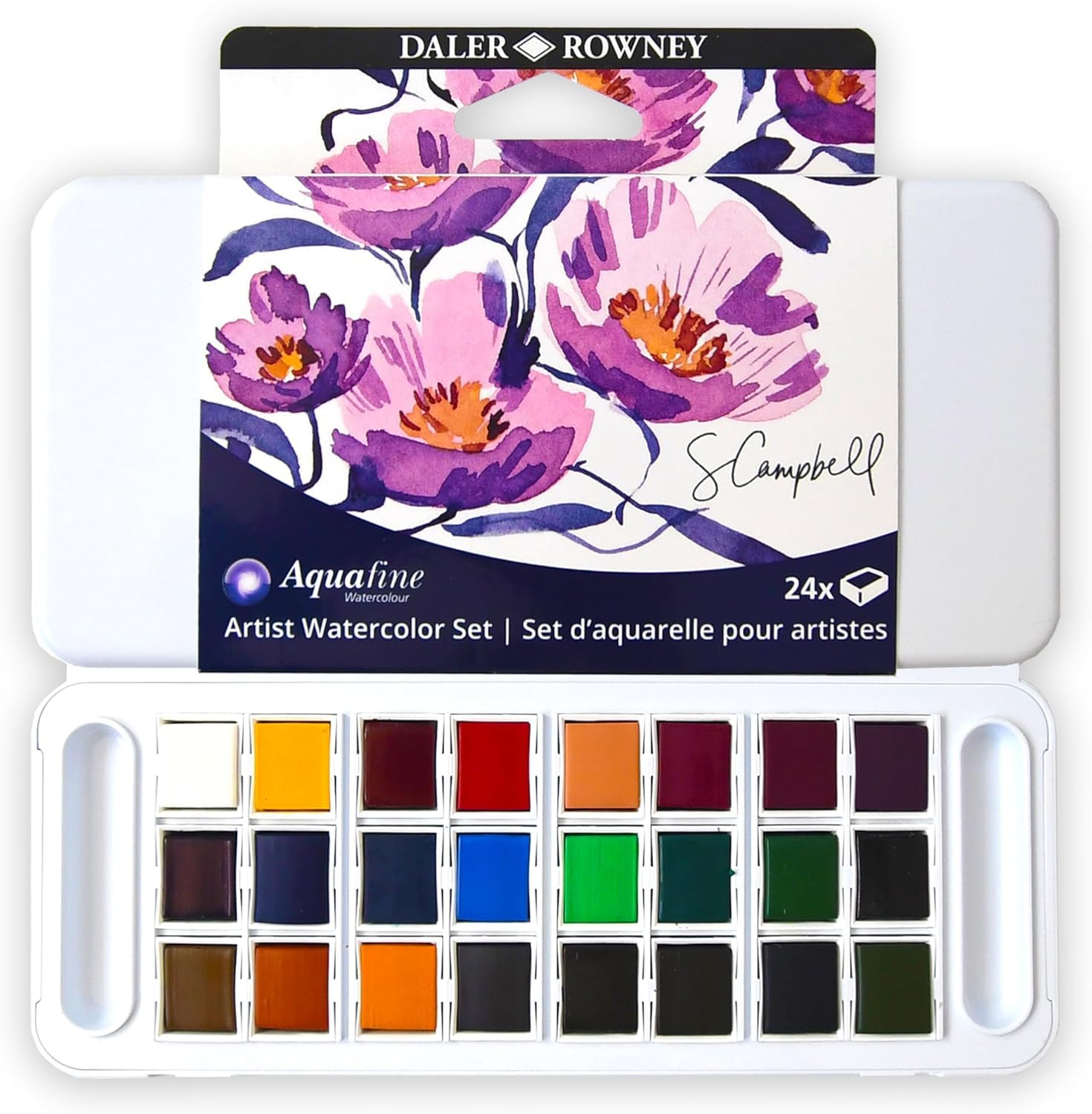 Amazon.co.jp: Daler-Rowney アクアファイン水彩絵の具、アソート