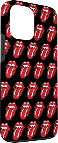 Miniatura 3 de Funda negra para iPhone 13 Pro Max Rolling Stones Classic Tongue Logo Repeat