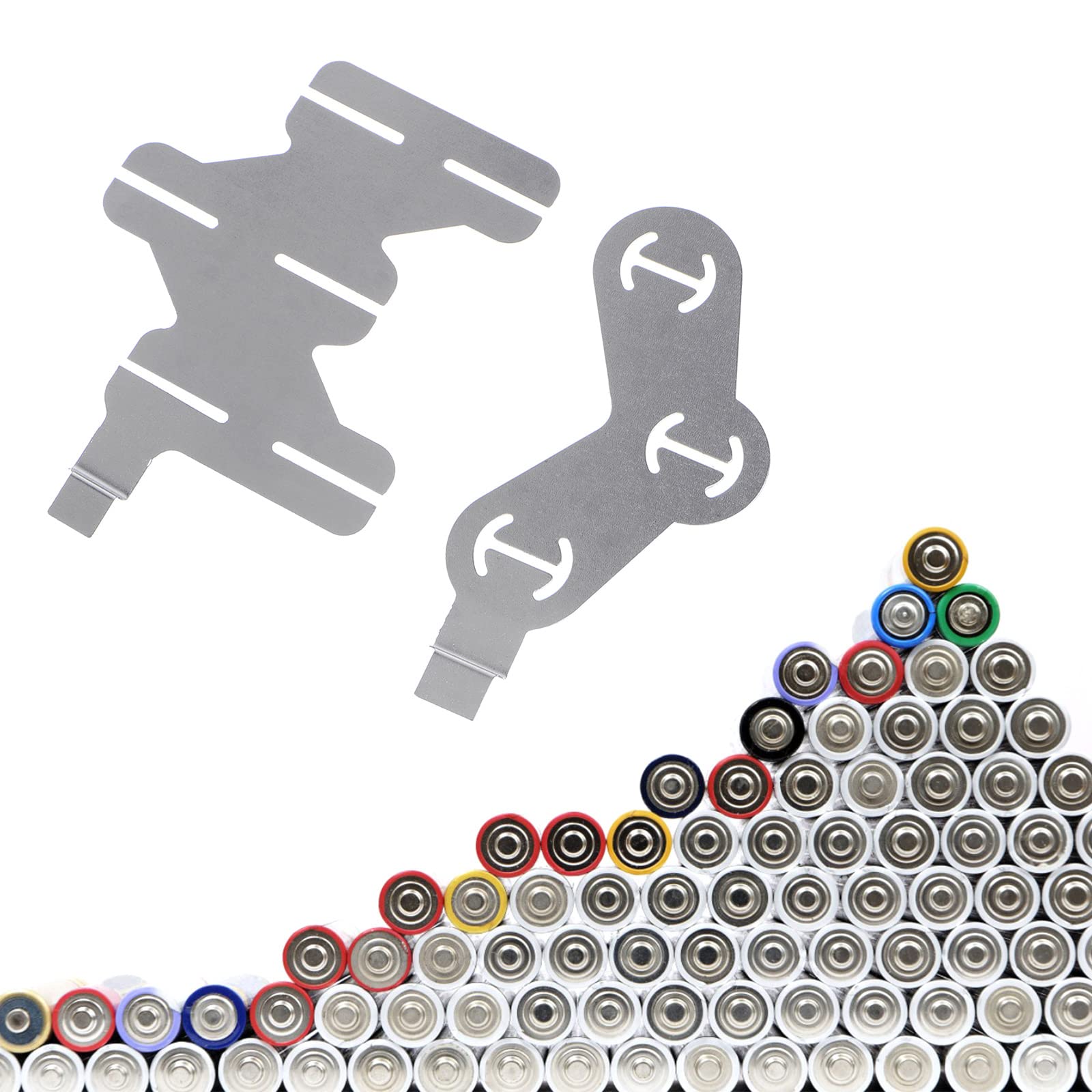 10Pcs 18650 Battery Nickel Sheet Polygonal Battery Nickel Sheet For Spot Welding Machine Batteries Connection Sheets Nickel Strips For Battery Welding 18650