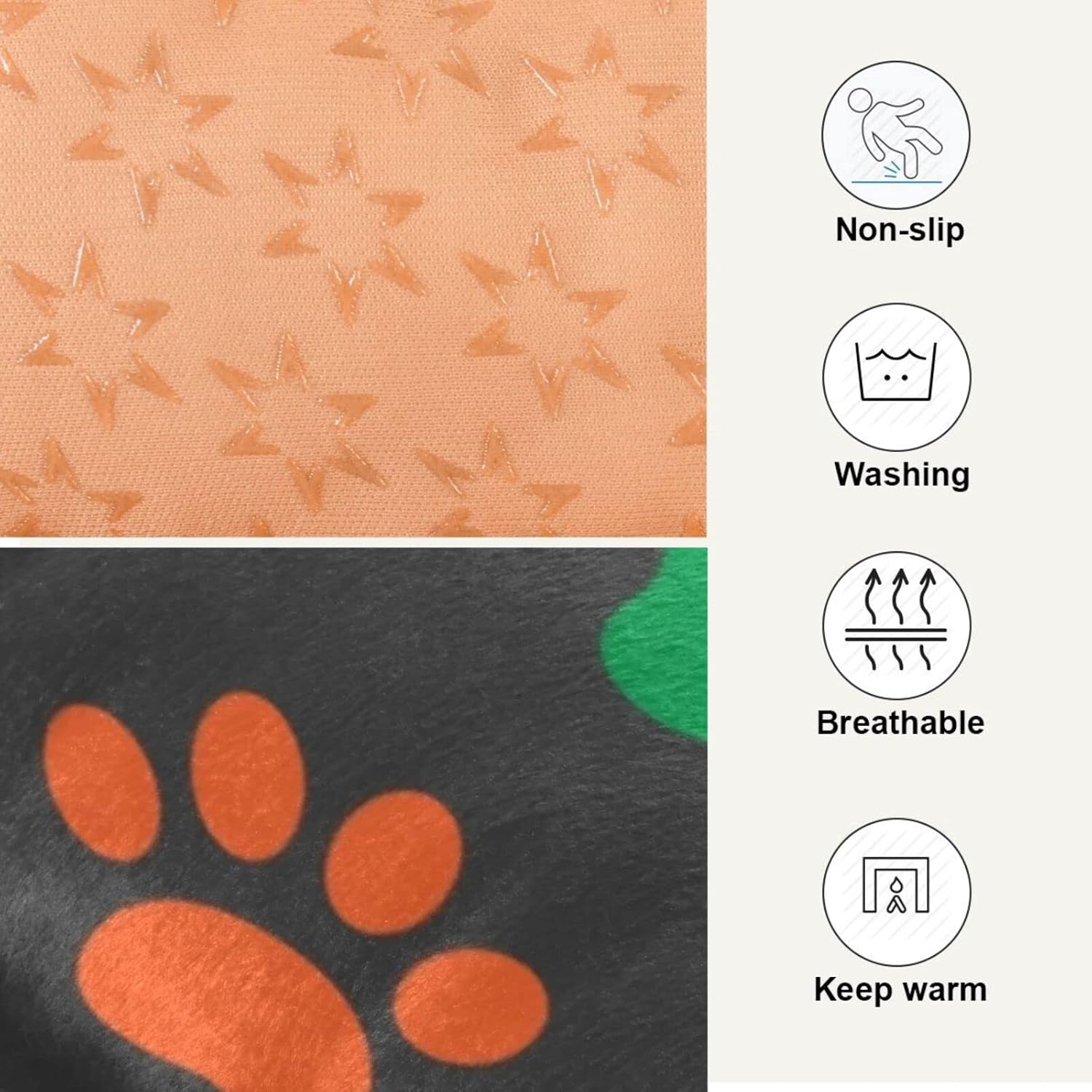 review Paw Print Dog Cat Bed Washable Crate Pet Bed Anti-Slip Comfortable Breathable Crate Kennel Pad for Indoor Small Medium Large Dogs, 18 x 24 Inch