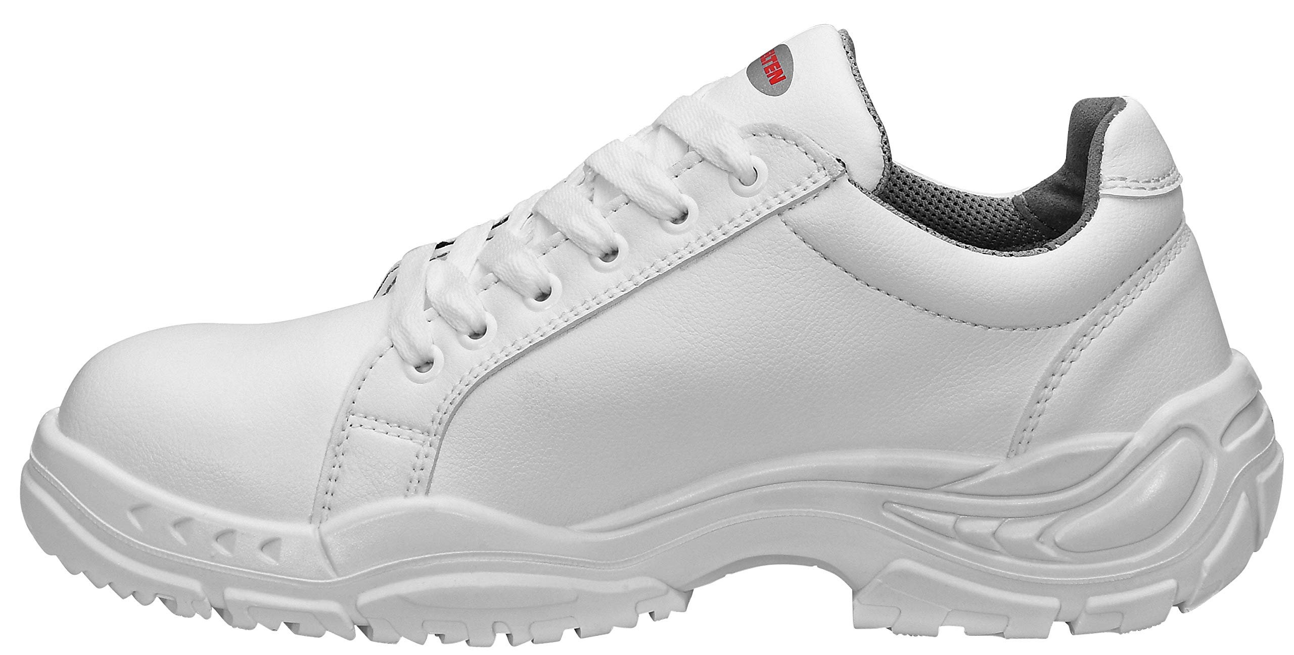 ELTEN Sicherheitsschuhe WHITE Loop Low ESD S2, Damen und Herren, Textil, Stahlkappe, leicht, klassisch, Weiß, Größe: 36 | Sicherheitsschuhe für Damen & Herren, Stahlkappe, leicht, atmungsaktiv, Gr. 36