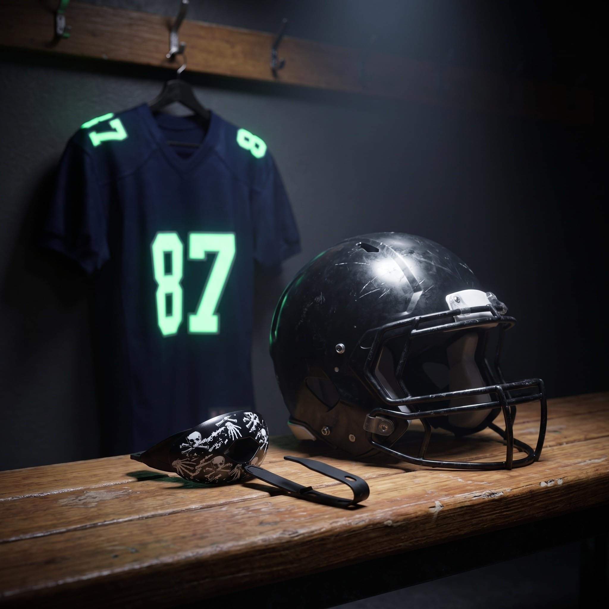 Didiseaon Protector bucal de fútbol americano con correa integrada,