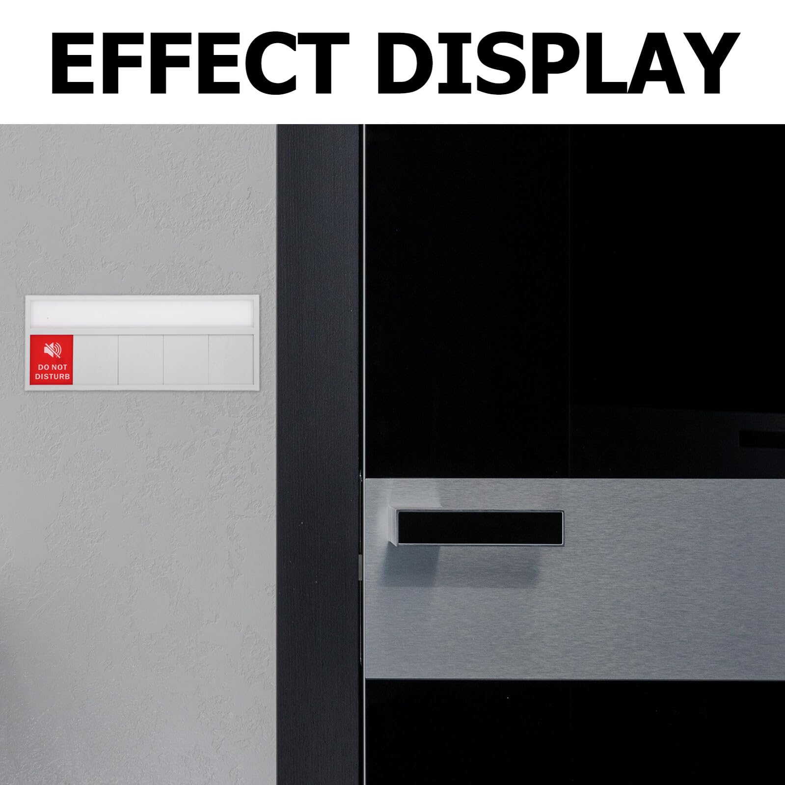 Privacy Slider Sign for Office Door Do Not Disturb Please Knock In Meeting Office Working Remotely Easy Mount Acrylic Door Indicator for Conference Rooms