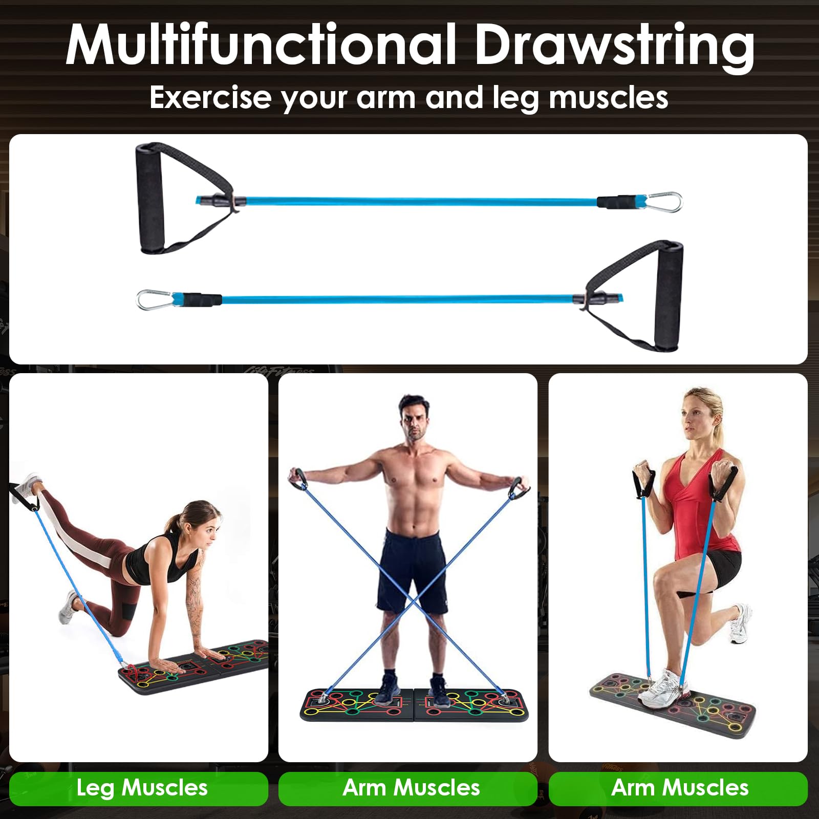 Tavola per Flessioni Multifunzione, Pieghevole e Portatile con codice Colore, per Il Fitness e l'allenamento Muscolare del Corpo nella Palestra di casa