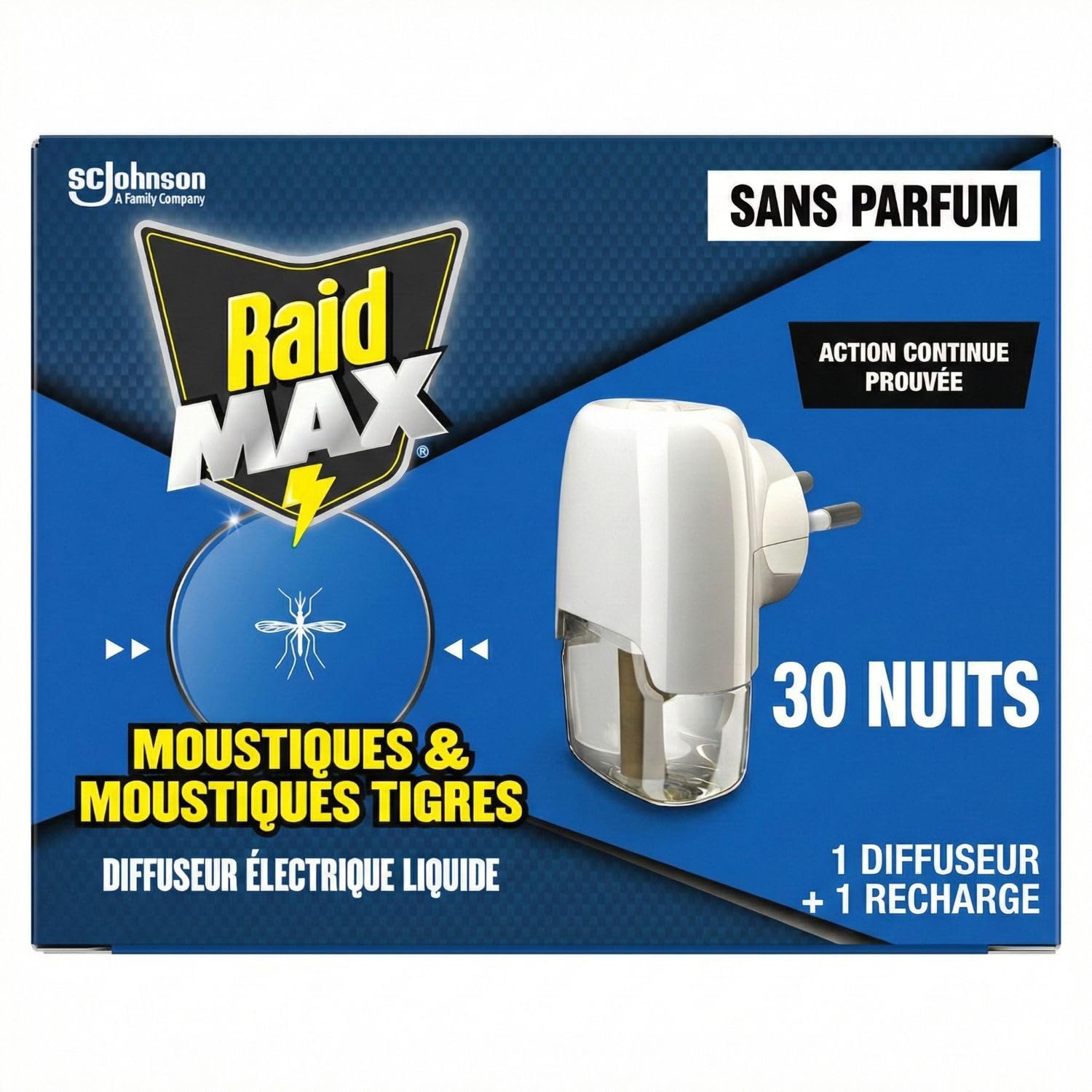 Moustiques tigres solution avec le diffuseur électrique Raid Max 30 nuits - 8