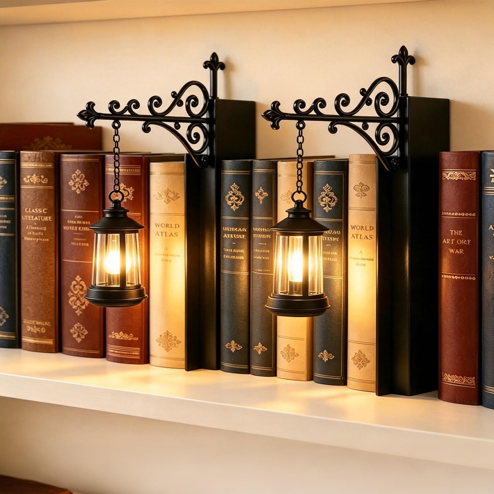 Library Lantern Mini Bookshelf Lamp，Lantern-B：2
