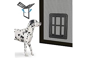 Enjoying Pet Dog Door for Screen Door, Pet Doggy Door for Sliding...