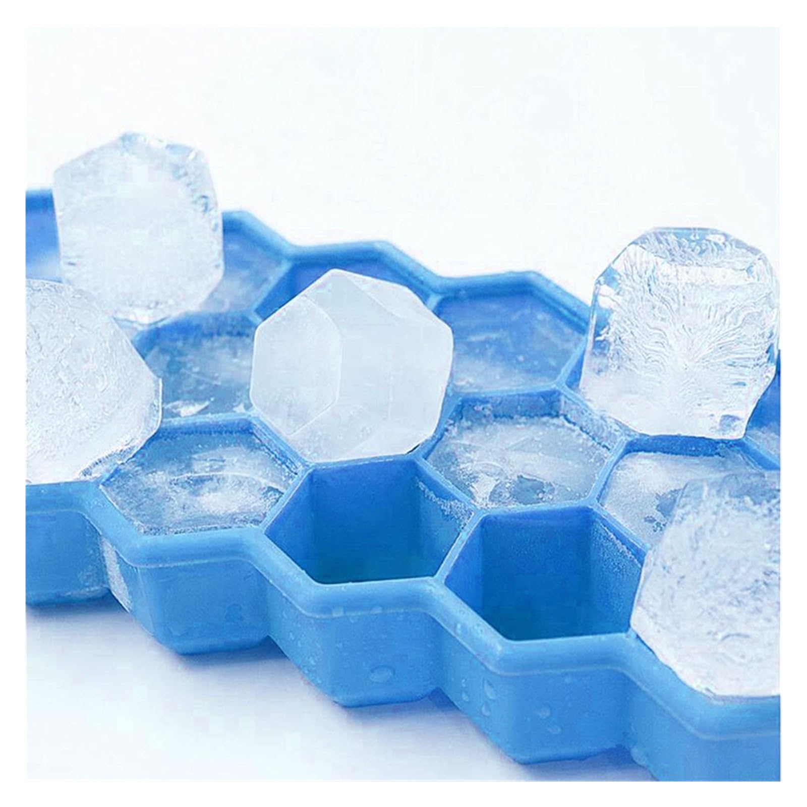 Vassoio per cubetti di Ghiaccio Food Grade 37 Scomparto Fabbricatore di Ghiaccio in Silicone Vassoio per Ghiaccio Fabbricatore di Ghiaccio Accessori per Cocktail da Cucina Fabbricatore di Ghiaccio (C