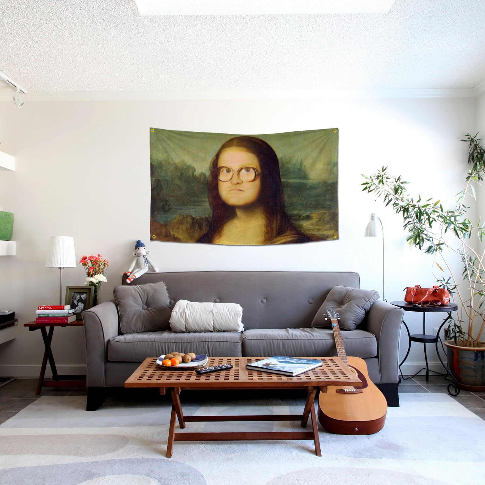 Probsin Finna-Nuss-Flagge, 0,9x1,5 M – Lustiges Poster, UV-beständig, Mit Messingösen, Für Wand & Outdoor