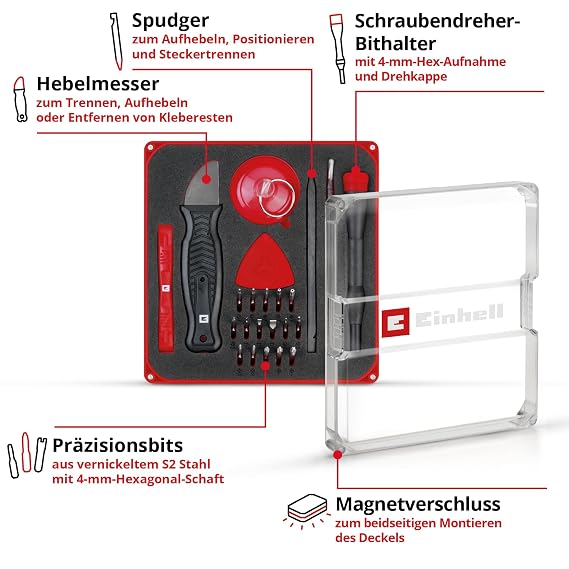 Einhell 28-Piece Precision and Electronics Repair Kit