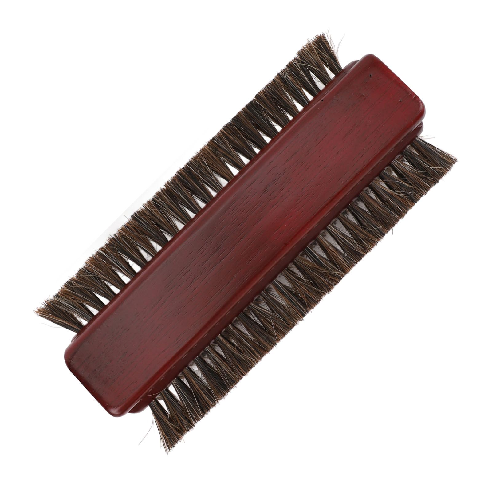 Cepillo para Mesa de Billar, Crin de Caballo Premium, Limpiador de 3 Lados para Mesa de Billar, Pelo de Caballo de Madera para Entusiastas, Color Burdeos