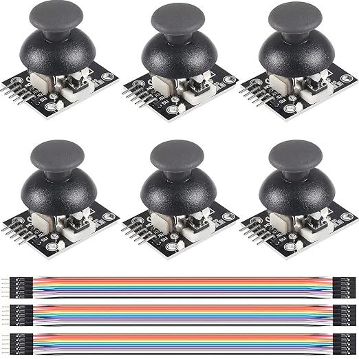 DKARDU 6 pcs Dualaxis XY Joystick Module PS2 Module Game Joystick Control Lever