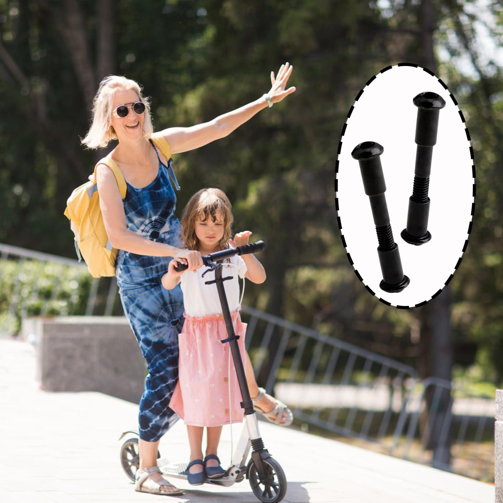 PER XIAOMI PER M365/Pro/Pro2/1S/MI3 Gancio Chiave Pieghevole Fibbia - Foto 8