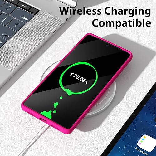 Miniatura 7 de oakxco Funda para teléfono Google Pixel 5 de silicona líquida, color sólido brillante fluorescente, bonita funda protectora de TPU de goma suave