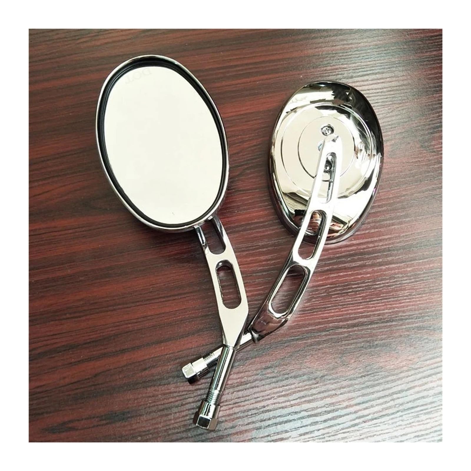 Espejos retrovisores moto 10mm ovalados para Kawasaki en rutas urbanas y viajes