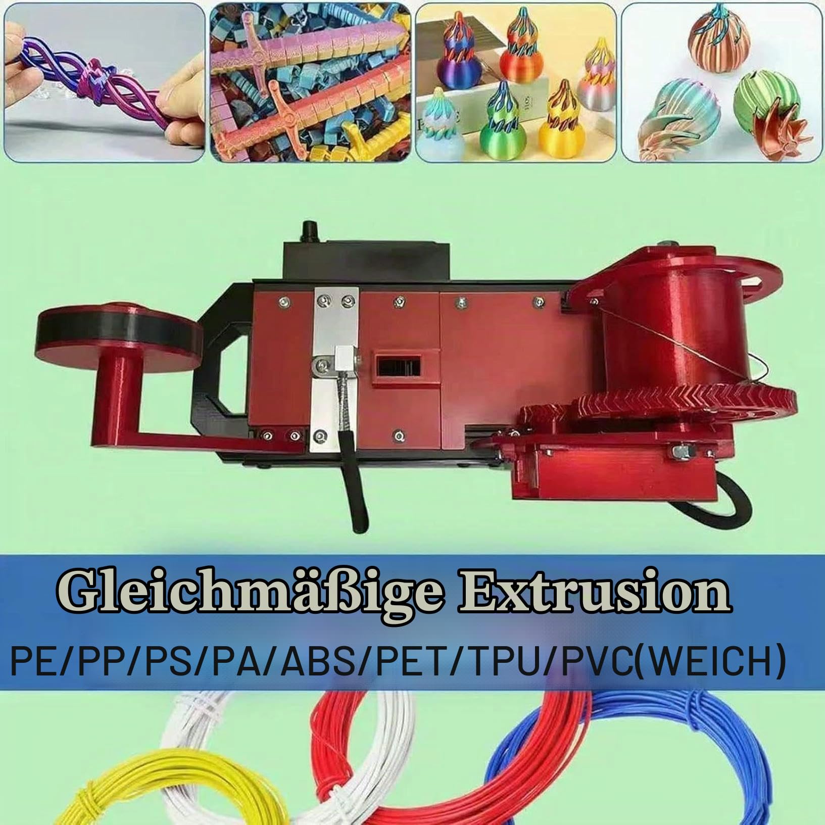 3D-Recycling-PET-Filament-Hersteller, Desktop-Filament-Maker-Maschine, 3D-Drucker-Extruder, Pultrudierte Kunststoffflaschen, Recycler Für Recycelte PET-Flaschen