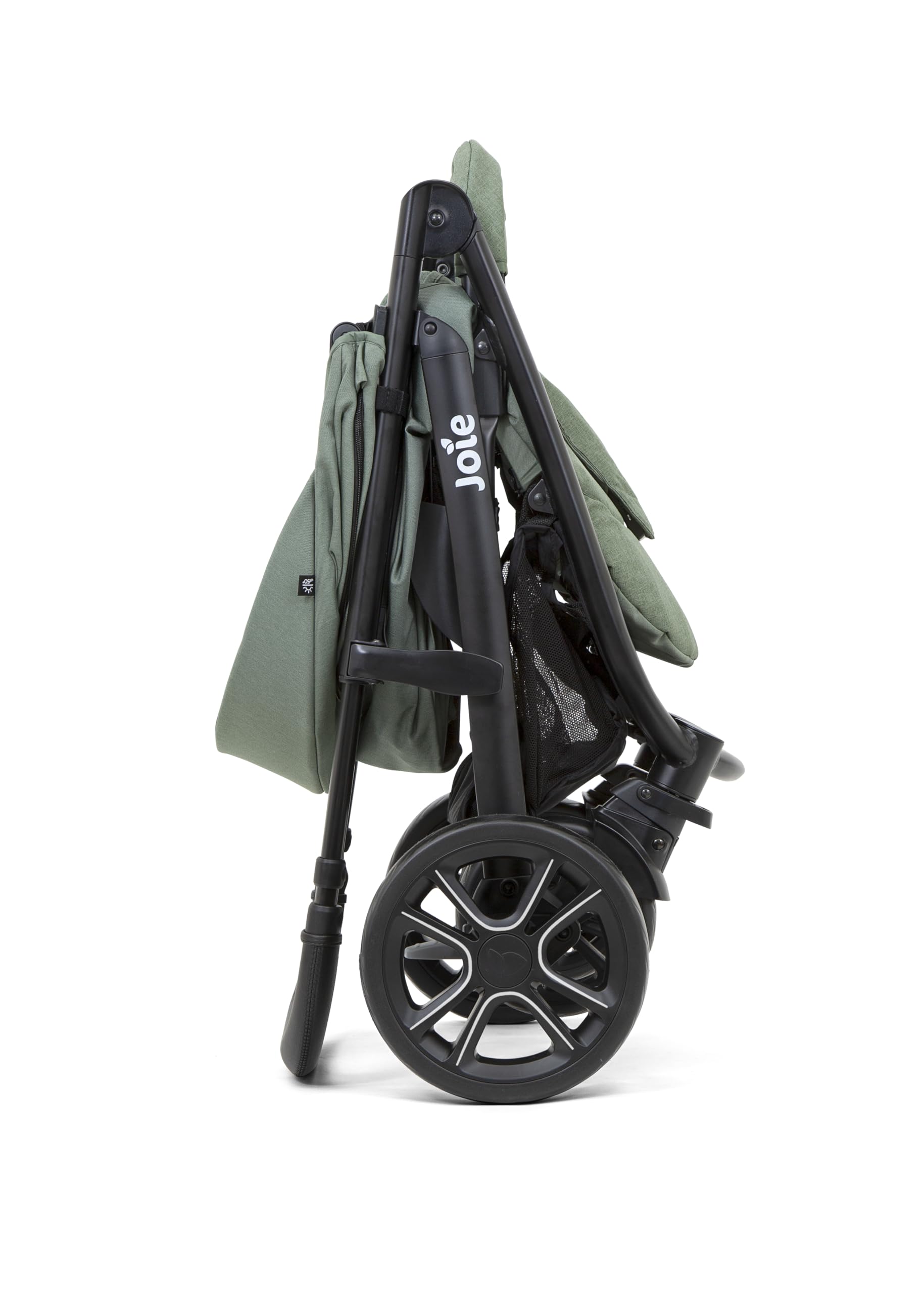 Wózki dziecięce marki Joie. Model Litetrax Litetrax Pro do 22 kg z rozkładaną sofą i ochroną przed deszczem, laurowy