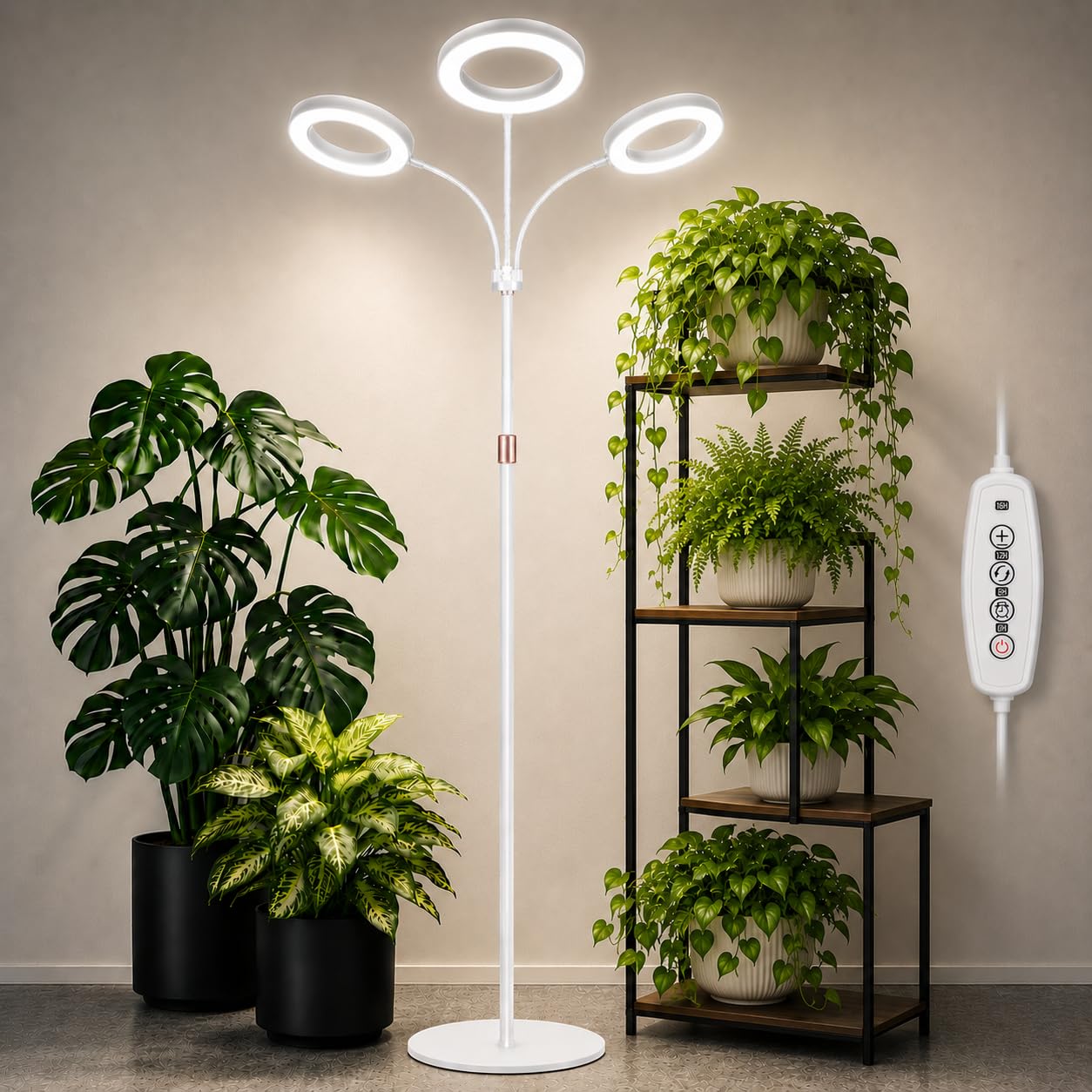 LBW 3-Head Grow Light with Stand