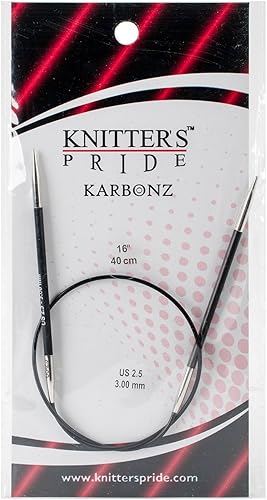Knitter's Pride - Agujas circulares fijas (2,50.118 in, 16.0 in)