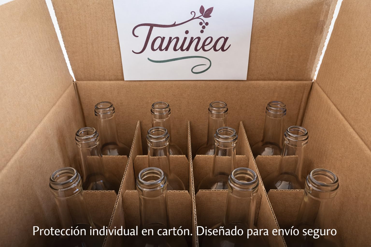 Botellas Cristal Vino 750 ml Blanca Transparente Pack 24 Bordelesa Reutilizables