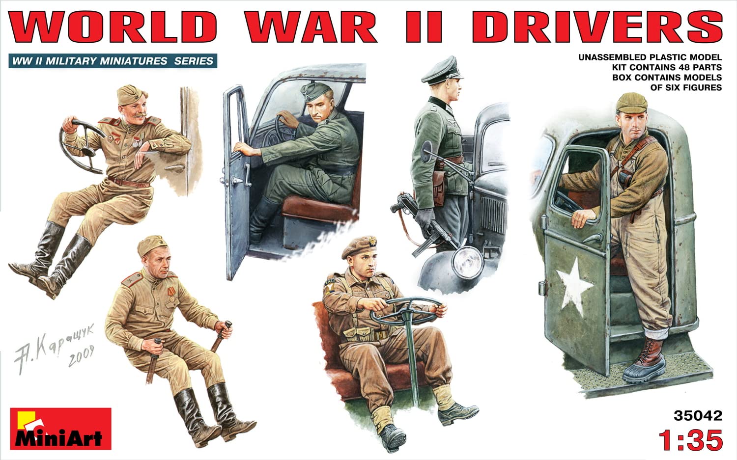 Amazon.co.jp: ミニアート 1/35 WW2 ドライバー フィギュア